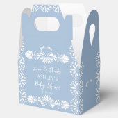 Cielito lindo Blue Mexican Baby Dusche Gefälligkei Geschenkschachtel (Geöffnet)