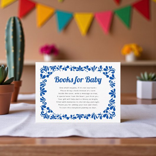Cielito Lindo blue white books for baby Begleitkarte