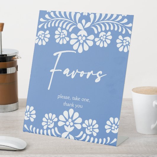 Cielito lindo Duschkabine mit blauen Babyduschen Sockelschild (In Situ)