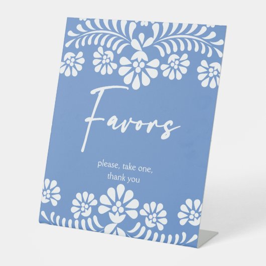 Cielito lindo Duschkabine mit blauen Babyduschen Sockelschild (Vorderseite)