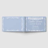 Cielito Lindo Dusty Blue Baby Shower Gästebuch (Voll)
