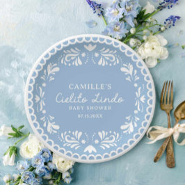 Cielito Lindo Fiesta Babydusche Pappteller