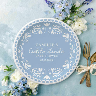 Cielito Lindo Fiesta Babydusche Pappteller