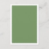 Cielito Lindo grüne Babydusche Windeln Raffel Begleitkarte (Rückseite)