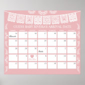 Cielito Lindo Guess the due Date calendar Poster (Vorne)