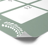 Cielito Lindo Guess the due Date calendar Poster (Ecke)