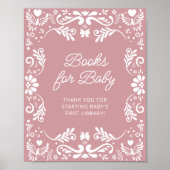 Cielito Lindo Mexican Baby Shower Books for Baby Poster (Vorne)