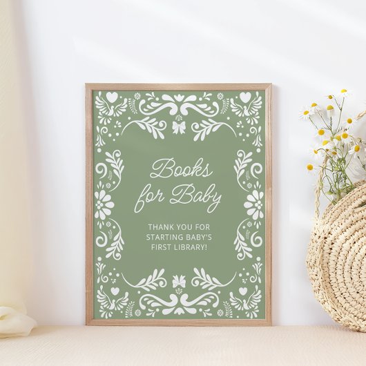 Cielito Lindo Mexican Baby Shower Books for Baby Poster