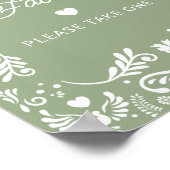 Cielito Lindo Mexican Baby Shower Favoriten Poster (Ecke)