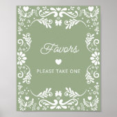 Cielito Lindo Mexican Baby Shower Favoriten Poster (Vorne)