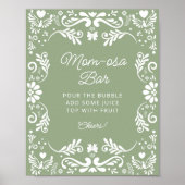 Cielito Lindo Mexican Baby Shower Mama-osa Bar Poster (Vorne)