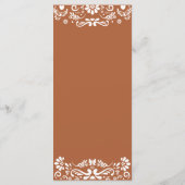 Cielito Lindo Mexican Baby Shower Menu Menükarte (Rückseite)