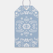 Cielito Lindo Mexican Blue Baby Dusche Vielen Dank Geschenkanhänger (Rückseite)