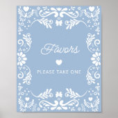 Cielito Lindo Mexican Blue Baby Duwer Favoriten Poster (Vorne)