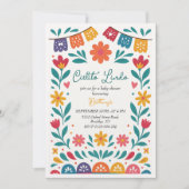 Cielito Lindo Mexican Colorful Baby Dusche Einladung (Vorderseite)