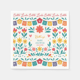 Cielito Lindo Mexican Colorful Baby Shower  Serviette