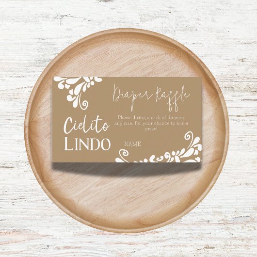 Cielito Lindo Mexican Fiesta Baby Showdiaper Begleitkarte