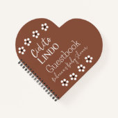 Cielito Lindo Mexican Fiesta Baby Shower Guestbook Notizblock (Vorderseite)