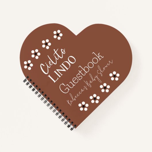 Cielito Lindo Mexican Fiesta Baby Shower Guestbook Notizblock (Vorderseite)