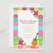 Cielito Lindo Mexican Papel Picado Folk Art Fiesta Einladung (Vorderseite)