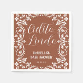 Cielito Lindo Mexican Papel Picado Talavera Serviette (Vorderseite)