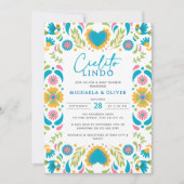 Cielito Lindo Mexican Talavera Tile Baby Dusche Einladung (Vorderseite)