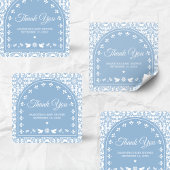 Cielito Lindo Papel Picado Baby Shower Quadratischer Aufkleber