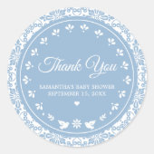 Cielito Lindo Papel Picado Baby Shower Runder Aufkleber (Vorderseite)