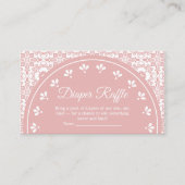 Cielito Lindo Papel Picado Shower Diaper Raffle Begleitkarte (Vorderseite)