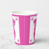 Cielito Lindo Pink Baby Bodysuit Babydusche Pappbecher (Rechts)