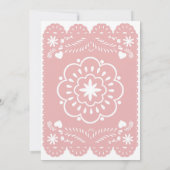 Cielito Lindo Pink Babydusche Einladung (Rückseite)