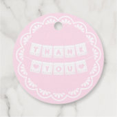 Cielito Lindo Pink Babydusche Geschenkanhänger (Rückseite)
