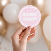 Cielito Lindo Pink Babydusche Geschenkanhänger