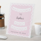 Cielito Lindo Pink Begrüßungsdusche Sockelschild (In Situ)