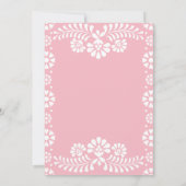 Cielito lindo pink Mexican sweet 16 birthday party Einladung (Rückseite)