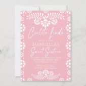 Cielito lindo pink Mexican sweet 16 birthday party Einladung (Vorderseite)