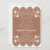 Cielito Lindo Quinceanera Einladung zum Geburtstag (Vorderseite)