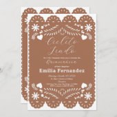 Cielito Lindo Quinceanera Einladung zum Geburtstag (Vorne/Hinten)