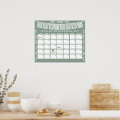 Cielito Lindo Rate den Geburtstermin-Kalender Poster (Küche)