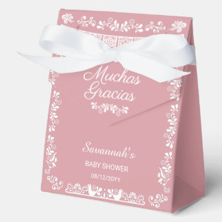 Cielito Lindo Rosa Baby Shower Vielen Dank Geschenkschachtel