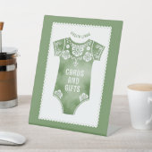 Cielito Lindo Salbei Babydusche Karten und Geschen Sockelschild (In SItu)