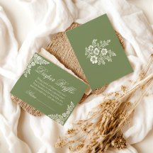 Cielito Lindo Salbei grüne Babydusche Windeln Raff