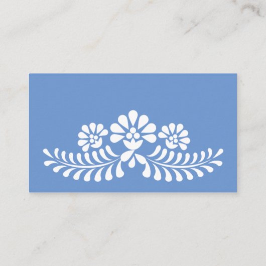 Cielito lindo staubblau mexikanische Buchanfrage Begleitkarte (Rückseite)