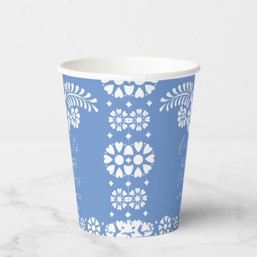 Cielito lindo staubblaue mexikanische Babydusche Pappbecher (Rechts)