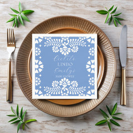 Cielito lindo staubblaue mexikanische Babydusche Serviette