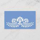 Cielito lindo staubige blaue mexikanische Windelra Begleitkarte (Rückseite)