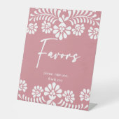 Cielito lindo staubige rosa Babydusche bevorzugt T Sockelschild (Vorderseite)