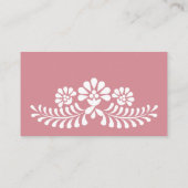 Cielito lindo staubige rosa mexikanische Windelraf Begleitkarte (Rückseite)