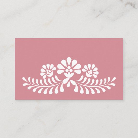 Cielito lindo staubige rosa mexikanische Windelraf Begleitkarte (Rückseite)