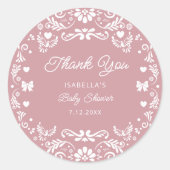 Cielito Lindo Talavera Mexican Baby Show Vielen Da Runder Aufkleber (Vorderseite)